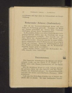 Rotierender Anlasser (Stufenanker).