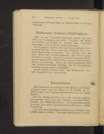 Rotierender Anlasser (Stufenanker).