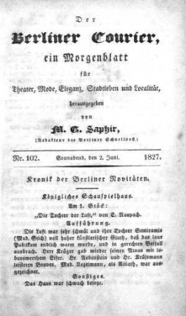 Nr. 102, Sonnabend, den 2. Juni 1827