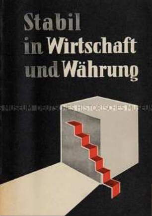 Broschüre mit dem Wortlaut der Regierungserklärung von Wirtschaftsminister Erhard vom Oktober 1955