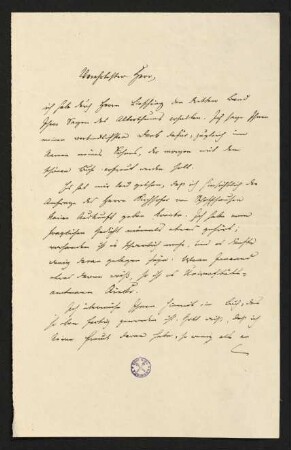 Brief vom 23. Dezember 1839