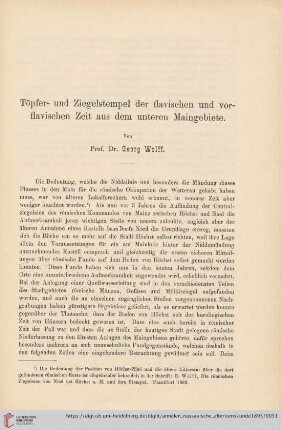 27: Töpfer- und Ziegelstempel der flavischen und vorflavischen Zeit aus dem unteren Maingebiete