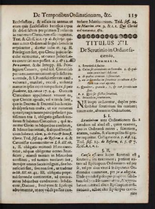 Titulus XII. De Scrutinio in Ordine faciendo.