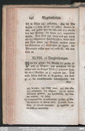 XLVIII. Vergleichungen.