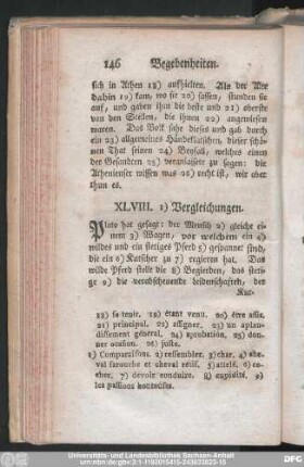 XLVIII. Vergleichungen.