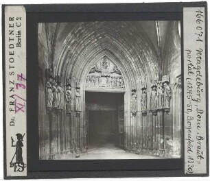 Magdeburg, Dom,Magdeburg, Dom, Jungfrauenportal in der Paradiesvorhalle