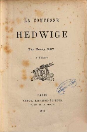 La comtesse Hedwige