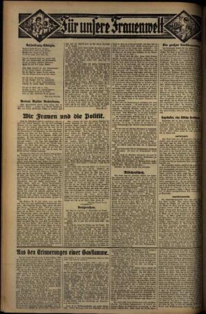 Zweite Ausgabe vom Freitag, den 10. Oktober 1930.