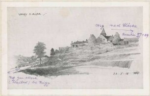 Zeichnung von Vandy sur Aisne (Postkarte)
