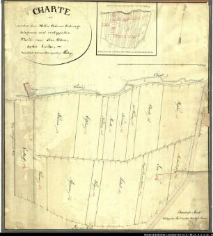 Landesaufnahme des Fürstbistums Osnabrück VI Amt Grönenberg Bl. 16 Kirchspiel: Oldendorf Feldmark: Oldendorf Ortschaft: Verkoppelter Teil des alten Oldendorfer Esches Ausf.-Art: Herst.: Obergeometer Lürding Format: Maßstab: