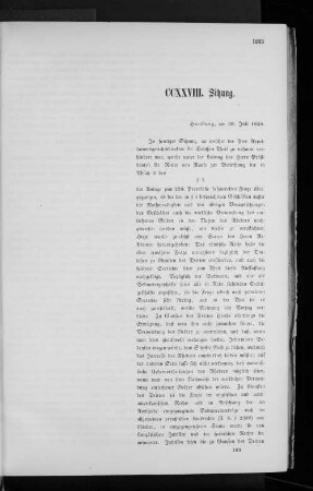 CCXXVIII. Sitzung.