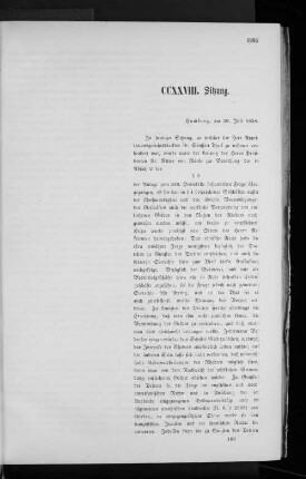 CCXXVIII. Sitzung.