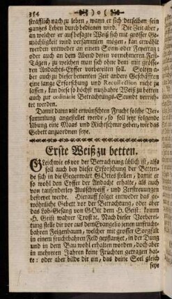 354-361, Erste Weiß zu betten