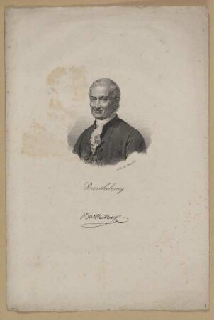 Bildnis des Jean Jacques Barthelemy
