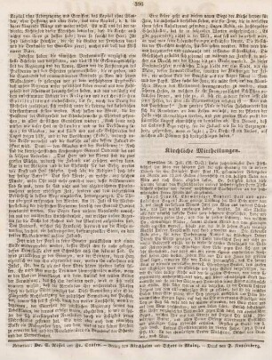 396 Kirchliche Mittheilungen
