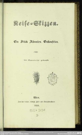 Reise-Skizzen : ein Stück Albanien, Galloafrica