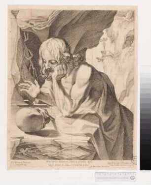 Der heilige Hilarion in der Wüste