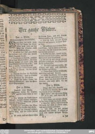 Der gantze Psalter.