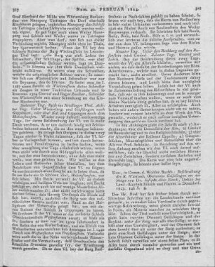 Rinck, J. A.: Beschreibung des K. Würtemb. Oberamtes Geisslingen an der Steige. Ulm: Wohler 1823