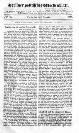 No 46, 14. November 1835