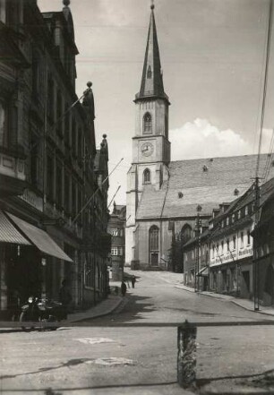 Stollberg, Jacobikirche : Stollberg. Jacobikirche und Roßmarkt