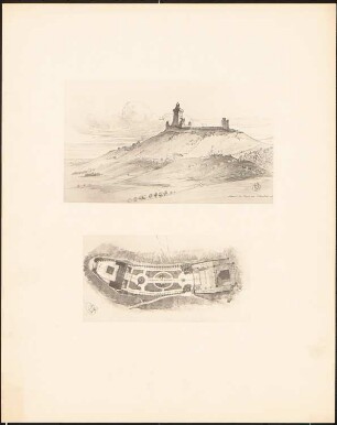 Kaiserdenkmal auf dem Kyffhäuser: Grundriss, Perspektivische Ansicht