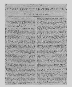 Journal der practischen Arzneykunde und Wundarzneykunst. Bd. 5-6. Hrsg. v. C. W. Hufeland. Jena: Akad. Buchh. 1797-98