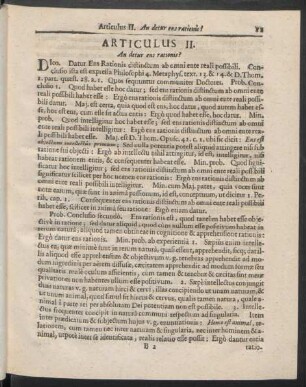 Articulus II. An detur ens rationis?