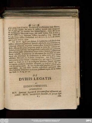 De Dubiis Legatis.