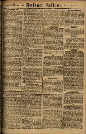 Zweite Ausgabe vom Mittwoch, den 12. Februar 1919.