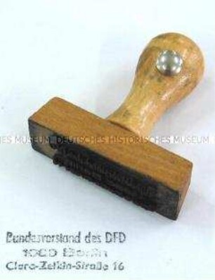 Handstempel des DFD-Bundesvorstandes