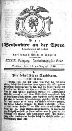 32. Stueck, 10. August 1840
