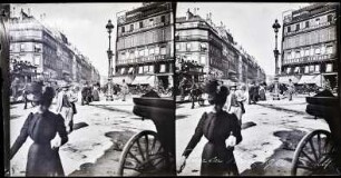 Paris. Straßenszene auf der Place du Havre