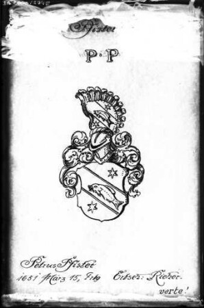 Wappen Petrus Pfister