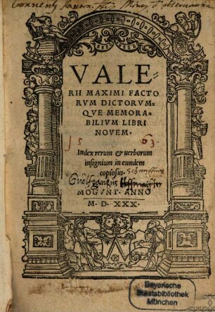 Factorum dictorumque memorabilium libri novem