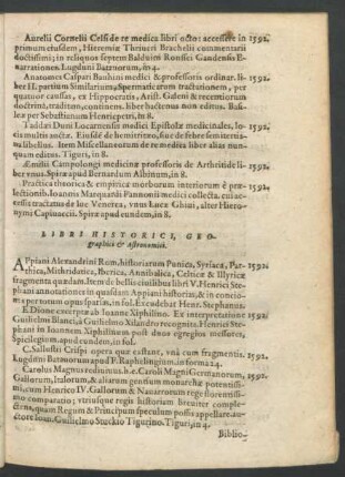 Libri Historici, Geographici et Astronomici.