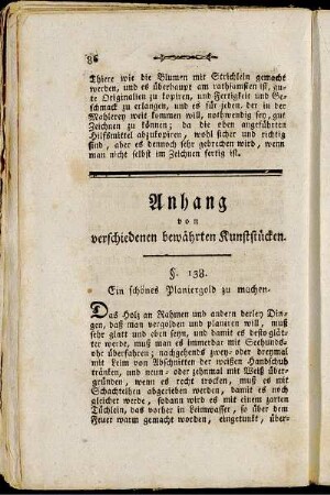 Anhang von verschiedenen bewährten Kunststücken.
