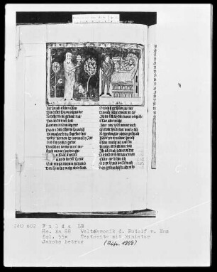 Rudolf von Ems, Weltchronik — Jakobs Betrug, Folio 55verso