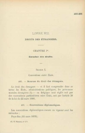Livre VII. Droits des étrangers