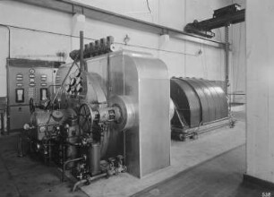 Industrie-Kraftwerk. Gegendruckturbine M6 : Lauta (Niederlausitz). Industrie-Kraftwerk. Gegendruckturbine M6
