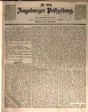 Augsburger Postzeitung. 1850, 7 - 12