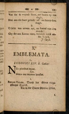 687-691, X. Emblemata