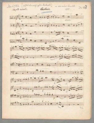 Streichquartett in A-dur JWV 53 - BSB Mus.ms. 4732-1