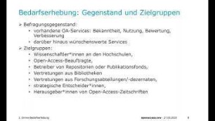 openaccess.nrw – Auf dem Weg zu einer landesweiten Servicestruktur für Open Access