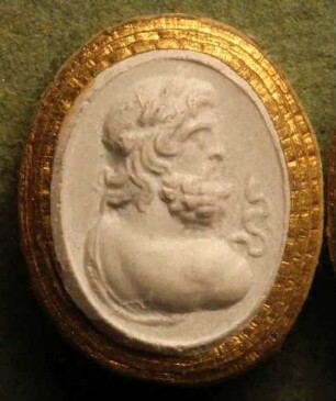 Profilkopf des Äskulap, mit Lorbeer gekrönt (Daktyliothek, Erstes Mythologisches Tausend)