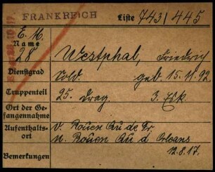 Westphal, Friedrich - Wetzel, Gebhard