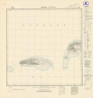 2210 (alte Nr.: 822) Baltrum, Meßtischblatt (4cm - Karte)