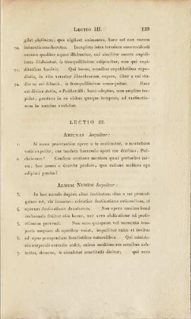 Lectio III.