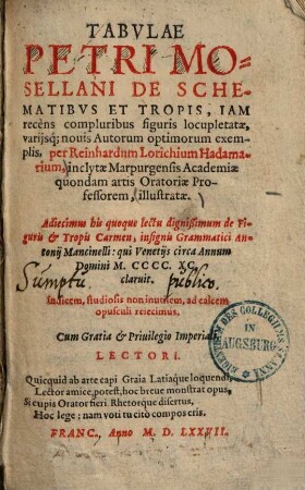 Tabulae Petri Mosellani de schematibus et tropis
