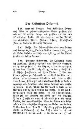 Das Kaiserthum Oesterreich